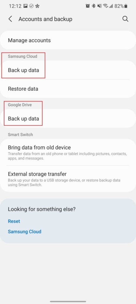 Galaxy S21 Backup 2