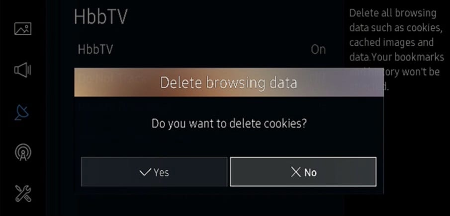 eliminar-datos-de-navegación-samsung-tv
