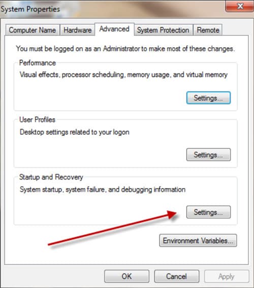 Haga clic en el botón Configuración