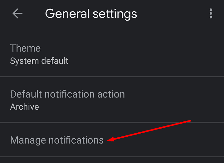 gmail administrar notificaciones