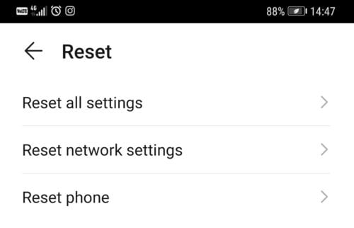 restablecer teléfono huawei mate 20