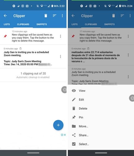 Android 10: Cómo acceder y administrar su portapapeles de Android