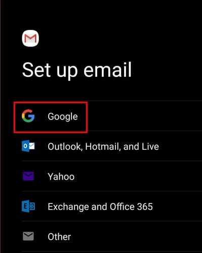 Android: cómo agregar una cuenta de Gmail