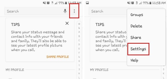 Android: eliminar contactos duplicados