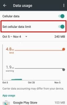 Android: los datos móviles no funcionan