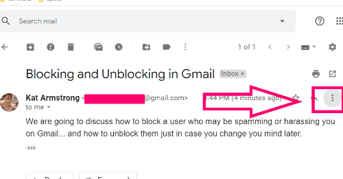 Bloquear a alguien en Gmail para detener el spam