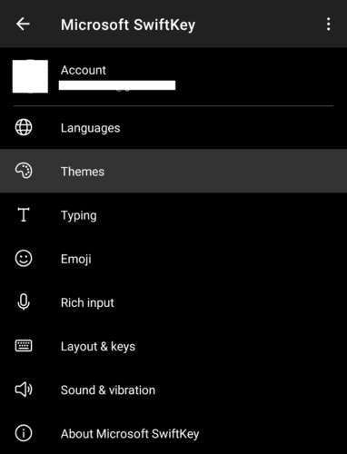 Cómo cambiar el tema del teclado Swiftkey en Android