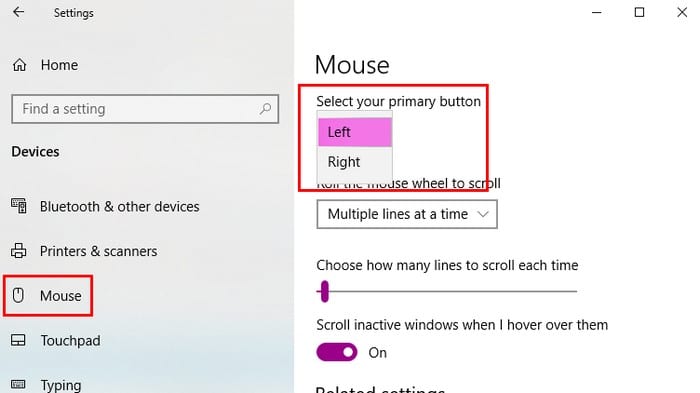 El botón izquierdo del mouse no funciona