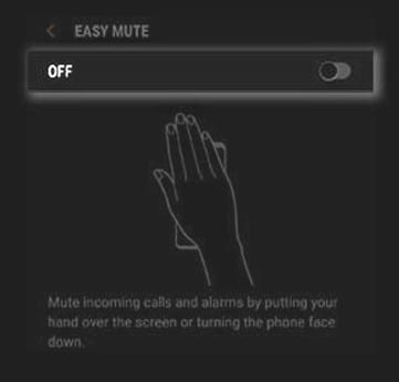 Galaxy S8 +: cómo usar Easy Mute