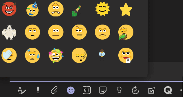 Los emoticones de Microsoft Teams no funcionan