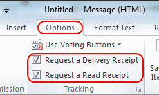 Opciones para recibir mensajes de Outlook 2010