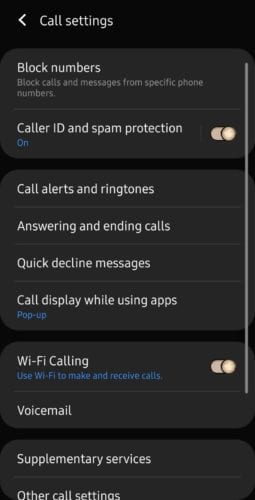 Samsung Galaxy s10: Cómo ocultar el número / identificador de llamadas