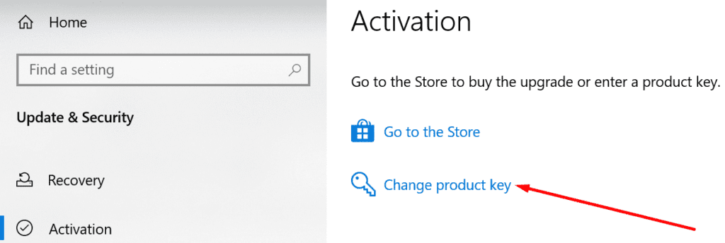 activación de windows 10 cambiar clave de producto