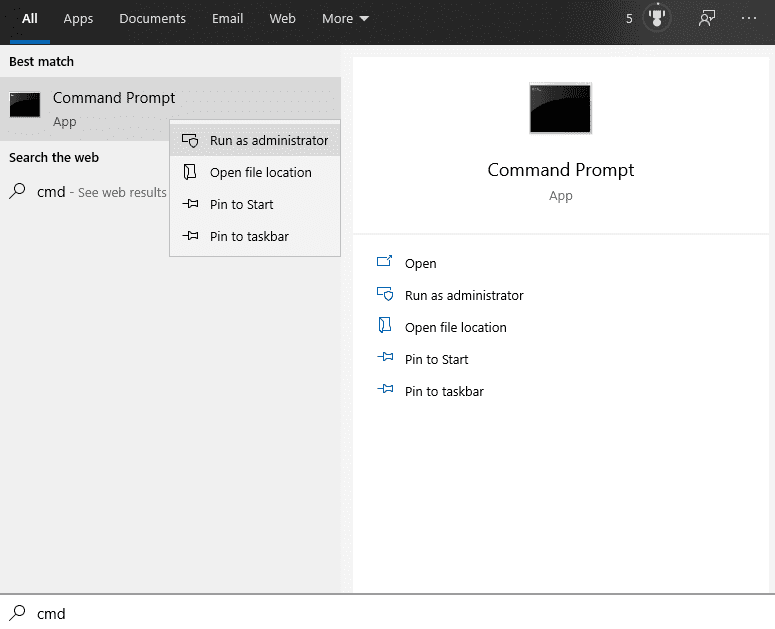 Windows 10: borre la caché ARP