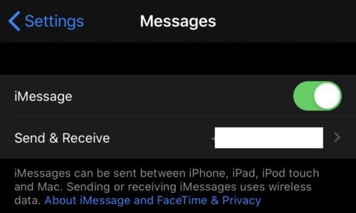 iPhone: deshabilitar iMessage - technipages