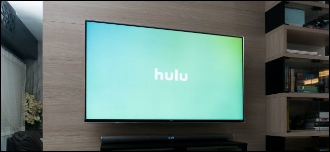 Logotipo de Hulu en la televisión