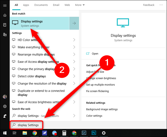 Configuración de visualización del menú Inicio de Microsoft Windows 10