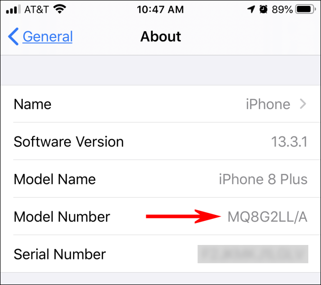 Encuentra el número de modelo de tu iPhone