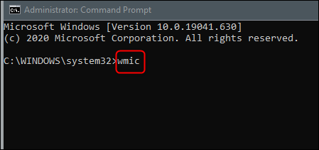 comando wmic
