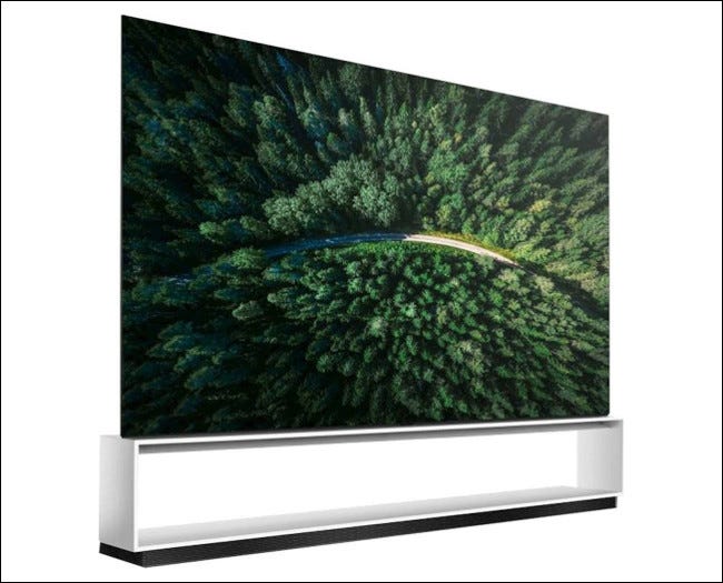 Un televisor de la serie LG 8K OLED Z9 de 88 pulgadas.