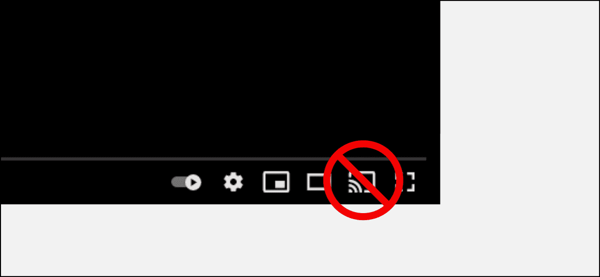 botón chromecast en youtube