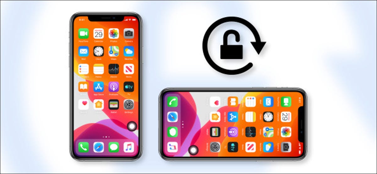 Bloqueo de orientación en el iPhone de Apple