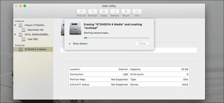 Cómo borrar de forma segura un disco duro en tu Mac