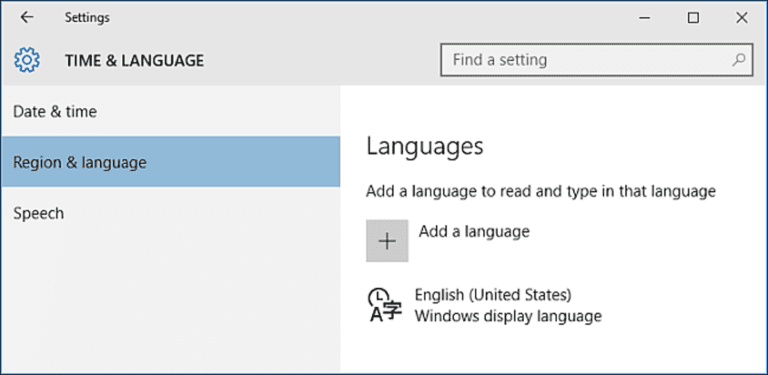 Cómo cambiar el idioma de visualización en Windows 10
