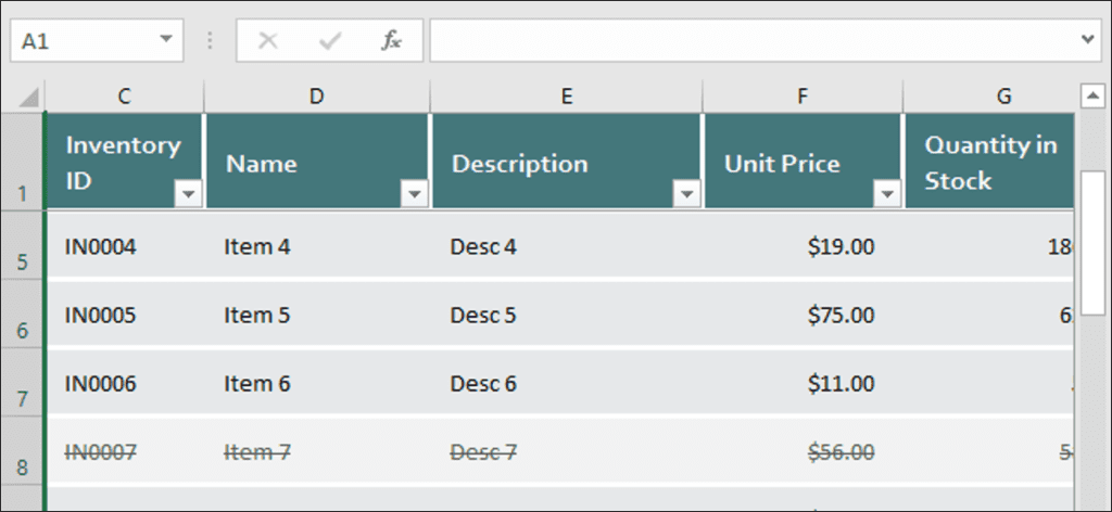 Cómo congelar y descongelar filas y columnas en Excel