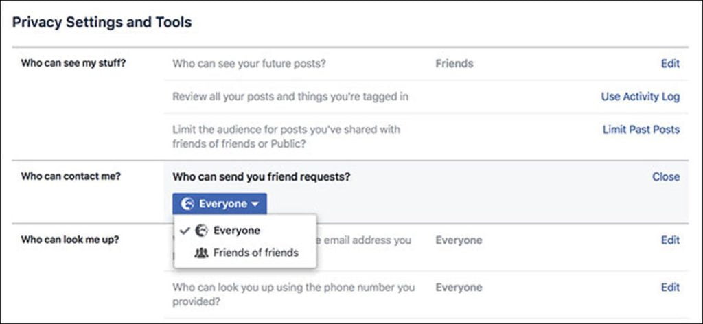 Cómo dificultar que las personas encuentren su cuenta de Facebook