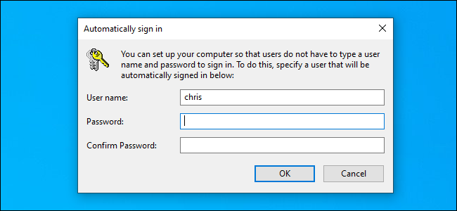 la "Conectar automáticamente" ventana de opciones en Windows 10.