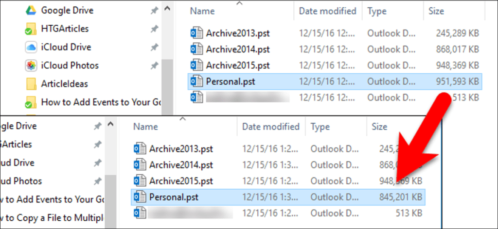 Cómo reducir el tamaño de su archivo de datos de Outlook