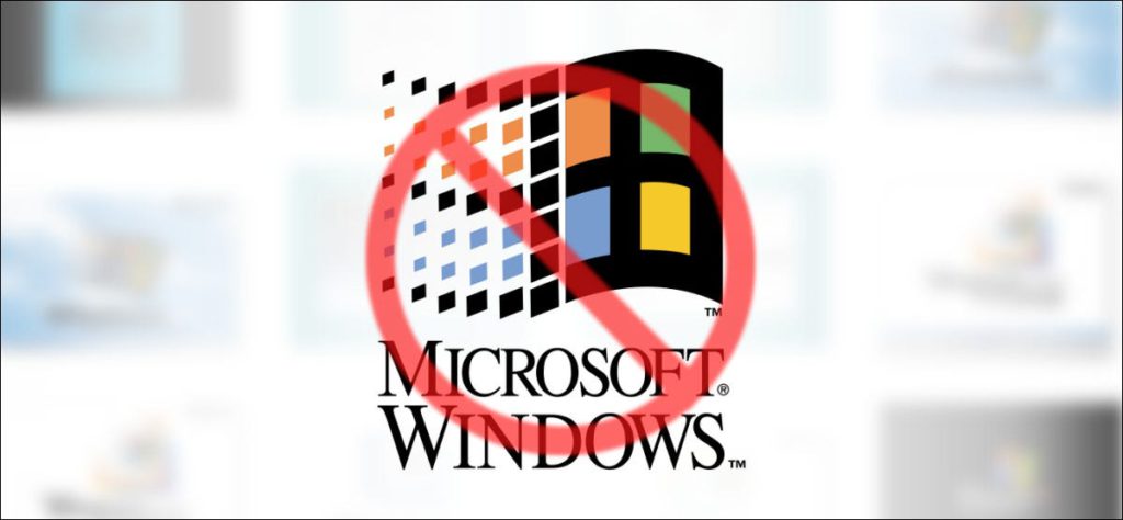 Logotipo de Windows con una cruz