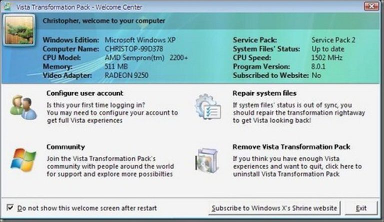 Mejore fácilmente la apariencia de Windows XP