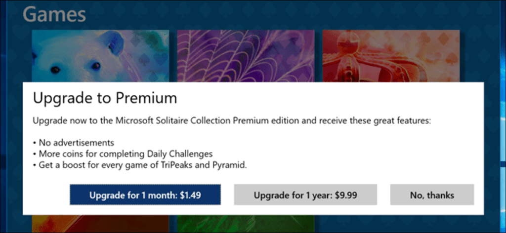 No tiene que pagar $ 20 por año por Solitario y Buscaminas en Windows 10