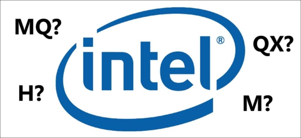 ¿Cuál es el significado de los sufijos del procesador Intel?