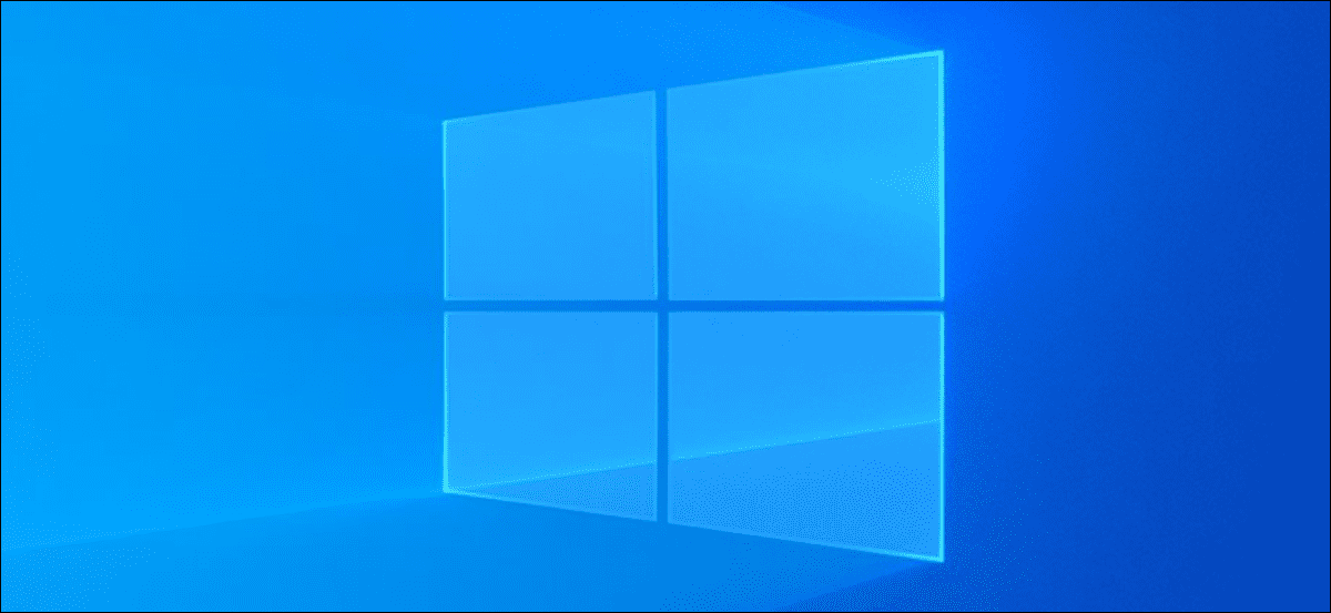 Logotipo de imagen de fondo claro de Windows 10.