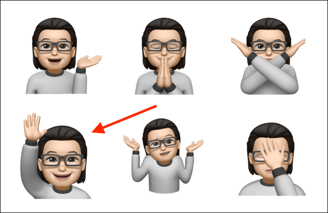 Toca Memoji para elegirlo