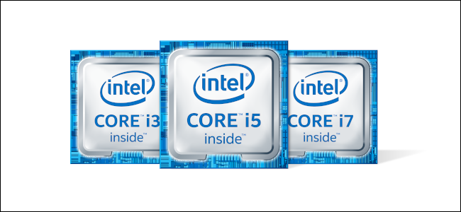 Los logotipos Intel Core i3, i5 e i7.