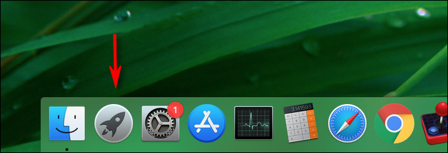 Haga clic en Launchpad en el dock de su Mac para iniciarlo.