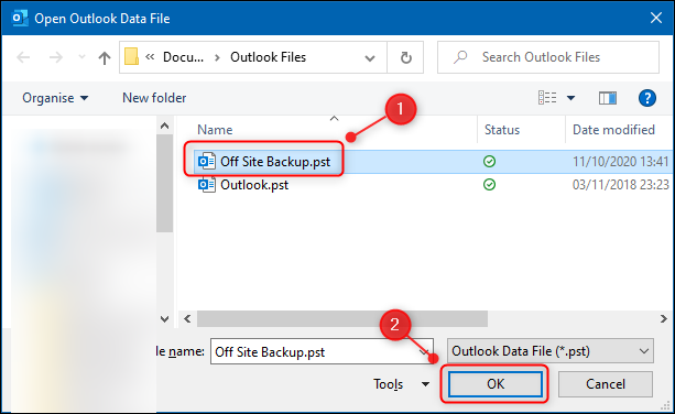 Cuadro de diálogo del selector de archivos de Windows.