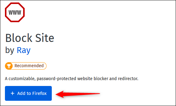 Haga clic en "Agregar a Firefox."