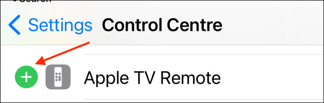 Toca Más junto al control remoto de Apple TV