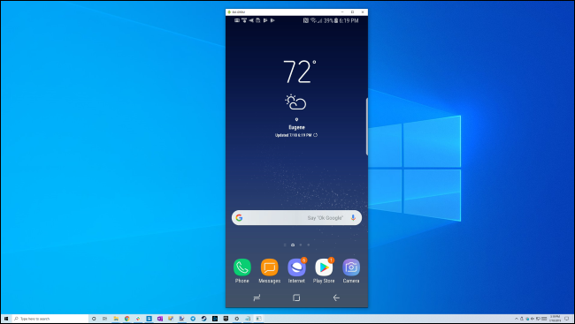 Duplicación de la pantalla del teléfono Samsung Galaxy en el escritorio de Windows 10 mediante USB