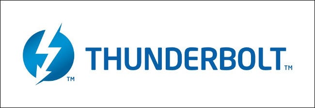 El logo de Thunderbolt.