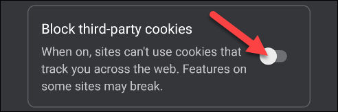 Activar "Bloquea las cookies de terceros."