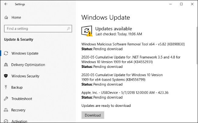 Instale actualizaciones para Edge y otro software a través de Windows Update.