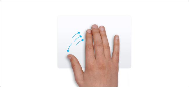 Gesto del trackpad para mostrar el escritorio en Mac