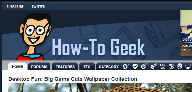 Sitio web How-To Geek archivado desde 2010