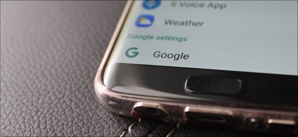 Cómo acceder a la aplicación "Configuración de Google" en el Samsung Galaxy S7